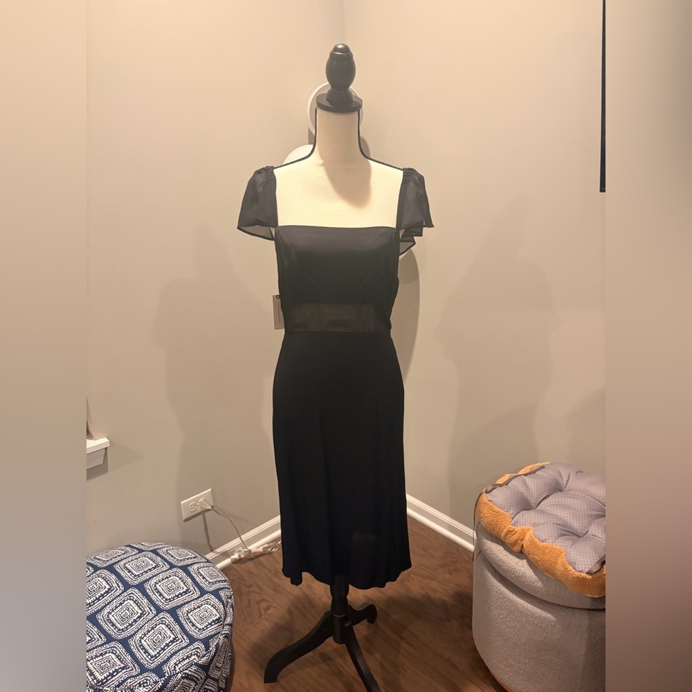 ✨Anthropologie (NWT) Black Midi Dress Size 6✨